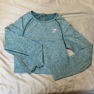 Gymshark cropped long sleeve ombré seamless